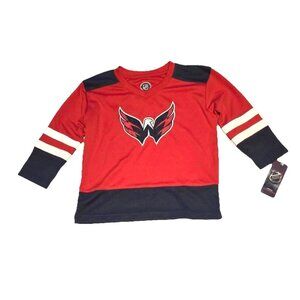 Washington Capitals Hockey Team 2T 3T 4T Long Sleeve NHL Brand Jersey New